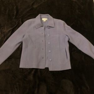 Petite sophisticated purple wool jacket